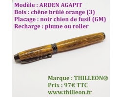 arden_agapit_plume_ou_roller_orange_noir_chien_de_fusil_stylo_artisanal_bois_thilleon_orig_marque