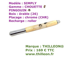 chouette_erable_pingouin_placage_chrome_horiz