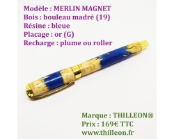 merlin_magnet_plume_ou_roller_bouleau_madre_or_stylo_artisanal_bois_thilleon_a_plat_marque