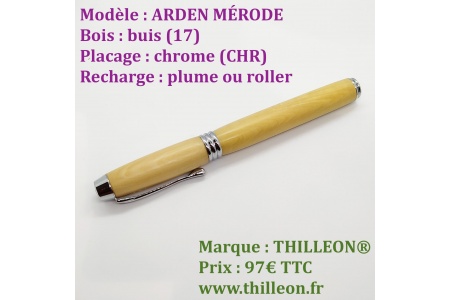 arden_plume_ou_roller_buis_chr_stylo_artisanal_thilleon_ferme_marque