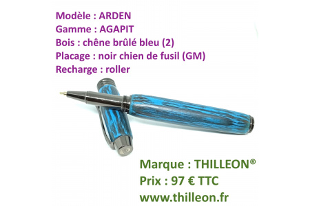 arden_roller_agapit_bleu_gm_stylo_artisanal_bois_thilleon_ouvert_marque
