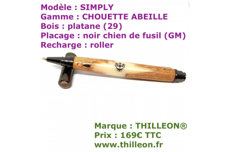 chouette_simply_abeille_platane_gm_stylo_artisanal_thilleon_logo_marque