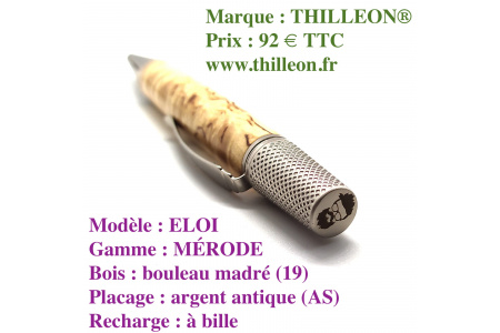 eloi_merode__bille_bouleau_madr_argent_antique_stylo_artisanal_bois_thilleon_logo_marque