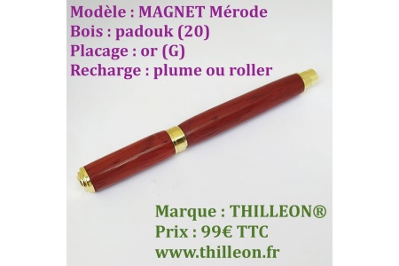magnet_plume_ou_roller_padouk_or_stylo_artisanal_bois_thilleon_ouvert_marque