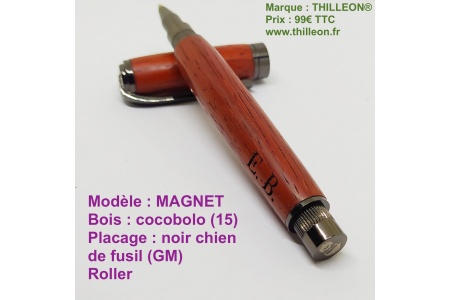 magnet_roller_cocobolo_15_gm_gravure_bois_et_logo_thilleon_stylo_artisanal