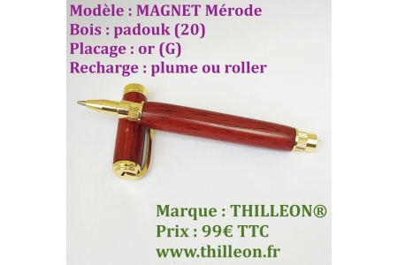 magnet_roller_padouk_or_stylo_artisanal_bois_thilleon_ouvert_marque