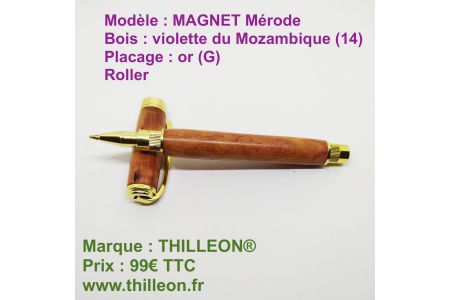 magnet_roller_violette_m_14_or_g_stylo_artisanal_bois_thilleon