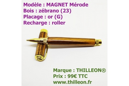 magnet_zebrano_or_stylo_artisanal_bois_thilleon_marque