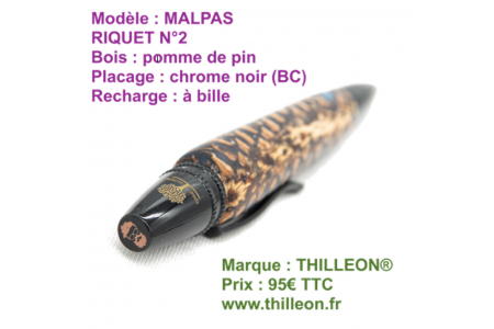 malpas_riquet_n2_pomme_de_pin_resine_bleue_chrome_noir_stylo_artisanal_bois_thilleon_orig_marque_1570188068