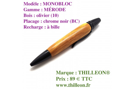 monobloc__bille__olivier_chrome_noir_stylo_artisanal_bois_thilleon_ferme_marque