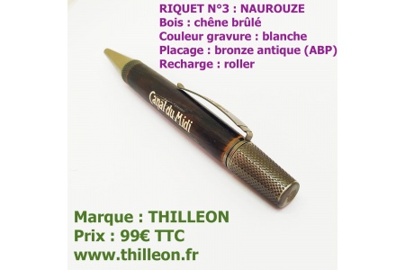 naurouze_riquet_n3_chene_brule_gravure_canal_du_midi_blanche_stylo_artisanal_bois_thilleon_orig_deux_logos
