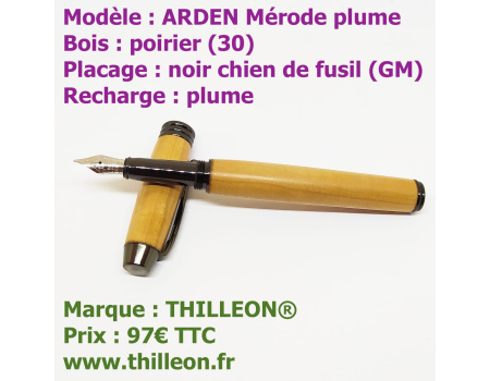 arden_poirier_noir_chien_de_fusil_stylo_artisanal_bois_thilleon_marque_344291
