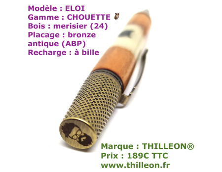 chouette_eloi_merisier_abp__stylo_artisanal_thilleon_logo_marque